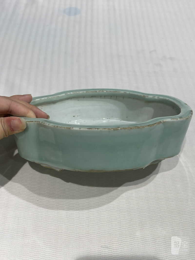 清代 颜色釉、青花瓷器一组三件 - 图7